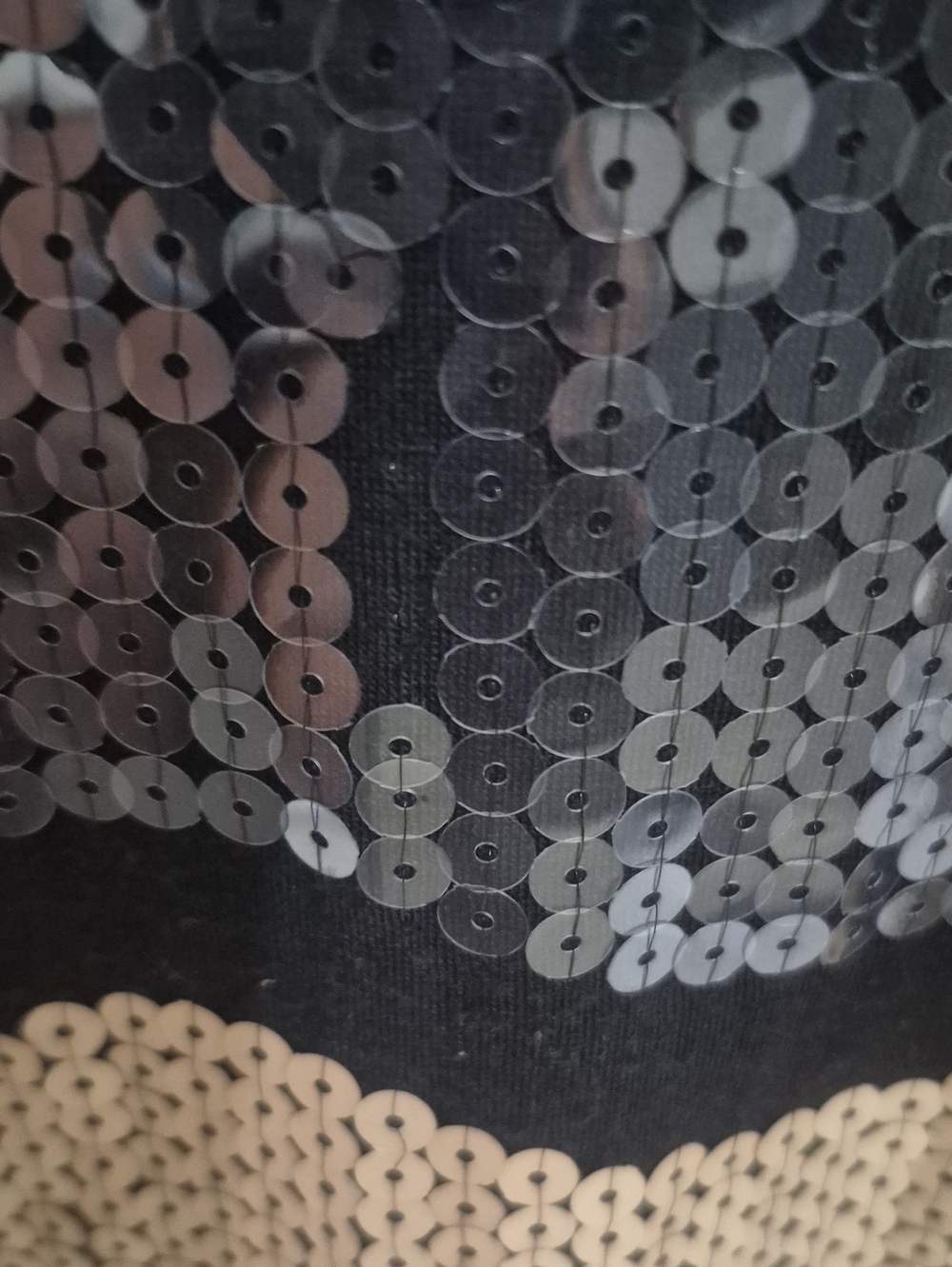 Sequin Striped Tank Dress in Gold, Silver, White, Rosegold & Black & A Wavy Tail - Picture 7 of 8